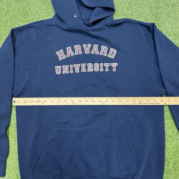 Harvard University Blue Sweatshirt Hoodie Adult Mens Size Large - Picture 6 of 7
